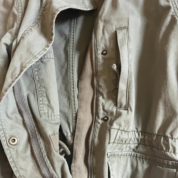 **Madewell "Passage Jacket" | XXS | Army Surplus Green | Cinch Waist | Pockets** - Picture 12 of 12